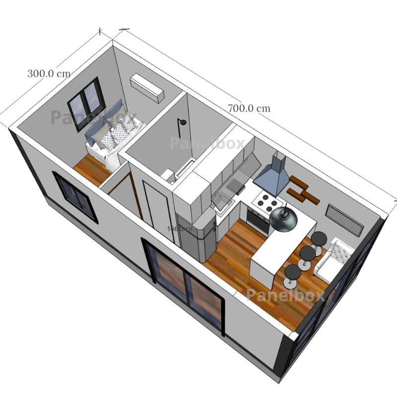 tiny house living cocina